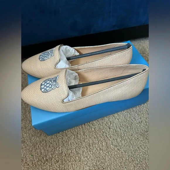 NWT Jack Rogers Ginny Embroidered Owl Loafers - Picture 5 of 6